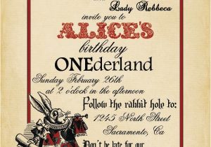 Alice and Wonderland Birthday Invitations Free Printable Alice In Wonderland Birthday Invitations