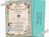 Alice In Onederland Birthday Invitations Alice In Wonderland First Birthday Invitation Onederland