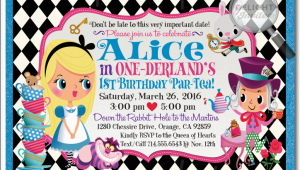 Alice In Onederland Birthday Invitations Reviews Custom Invitations and Announcements for All