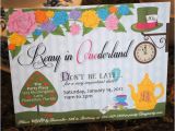 Alice In Wonderland 1st Birthday Invitations Alice In Wonderland Onederland Unbirthday Tea by