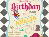 Alice In Wonderland Birthday Invites Alice In Wonderland Birthday Invitations Drevio