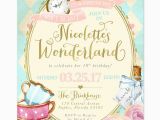 Alice In Wonderland Birthday Invites Alice In Wonderland Birthday Party Invitation Girls