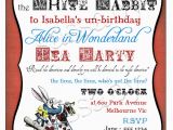 Alice In Wonderland Birthday Invites Alice In Wonderland Invitation