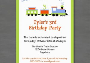 All Aboard Birthday Invitation All Aboard Train Birthday Party Invitation