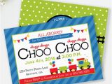 All Aboard Birthday Invitation Choo Choo Invitation Train Birthday All Aboard Invite