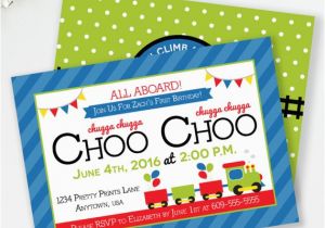 All Aboard Birthday Invitation Choo Choo Invitation Train Birthday All Aboard Invite