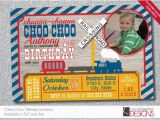 All Aboard Birthday Invitation Train Birthday Invitation All Aboard Choo Choo Custom