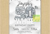 All White Birthday Party Invitations All White Party Invitation Milestone Birthday Invitation