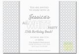 All White Birthday Party Invitations All White Party Invitation White Party Invitation Summer