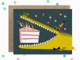Alligator Birthday Card Alligator Birthday Card by Hooraytoday On Etsy