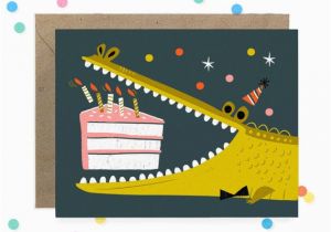 Alligator Birthday Card Alligator Birthday Card by Hooraytoday On Etsy