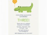 Alligator Birthday Card Cute Alligator Birthday Party Card Zazzle