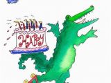 Alligator Birthday Card Items Similar to Birthday Card Crocodile On Wheels Gift
