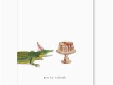 Alligator Birthday Card Party Animal Alligator Greeting Card Ana 39 S Papeterie