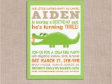 Alligator Birthday Invitations Alligator Birthday Invitations Bagvania Invitations Ideas