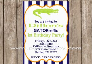 Alligator Birthday Invitations Alligator Birthday Party Invitation Printable by Pocketbaby