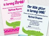 Alligator Birthday Invitations Alligator Gator Crocodile Birthday Party Invitation Printable