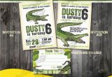 Alligator Birthday Invitations Alligator Party Invitation Alligator Birthday Party Invite