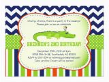 Alligator Birthday Invitations Chomp Chomp Alligator themed Party Invitations Zazzle Com