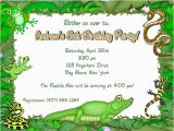 Alligator Birthday Invitations Reptile Alligator Birthday Party Invitations Reptile