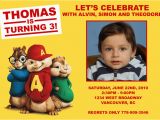 Alvin and the Chipmunks Birthday Invitations Alvin and the Chipmunk Custom Birthday Invitation Flickr