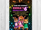 Alvin and the Chipmunks Birthday Invitations Alvin and the Chipmunks Birthday Invitation by