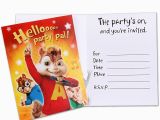 Alvin and the Chipmunks Birthday Invitations Alvin and the Chipmunks Party Invitations Invitation