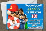 Alvin and the Chipmunks Birthday Invitations Birthday Invitation Templates Alvin and the Chipmunks