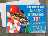 Alvin and the Chipmunks Birthday Invitations Birthday Invitation Templates Alvin and the Chipmunks