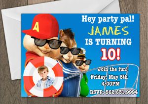 Alvin and the Chipmunks Birthday Invitations Birthday Invitation Templates Alvin and the Chipmunks