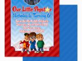 Alvin and the Chipmunks Birthday Invitations Eccentric Designs by Latisha Horton Alvin and the