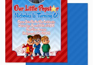 Alvin and the Chipmunks Birthday Invitations Eccentric Designs by Latisha Horton Alvin and the