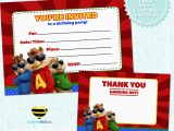 Alvin and the Chipmunks Birthday Invitations Free Printable Alvin the Chipmunks Birthday Invitation