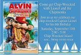 Alvin and the Chipmunks Birthday Invitations Unique Ideas for Alvin and the Chipmunks Birthday