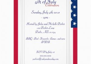American Flag Birthday Invitations American Flag 4th Of July Party Invitations Zazzle