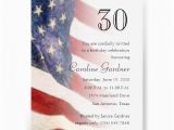 American Flag Birthday Invitations Any Number Birthday Invitation American Flag Zazzle