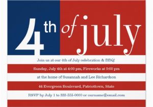American Flag Birthday Invitations Us Flag Fourth Of July Party Invitation 4 25 Quot X 5 5