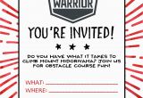 American Ninja Warrior Birthday Invitations American Ninja Warrior Birthday Party Our Handcrafted Life