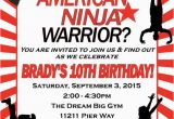 American Ninja Warrior Birthday Party Invitations 17 American Ninja Warrior Party Ideas for Any Age