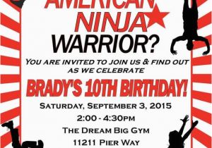 American Ninja Warrior Birthday Party Invitations 17 American Ninja Warrior Party Ideas for Any Age