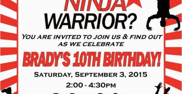 American Ninja Warrior Birthday Party Invitations 17 American Ninja Warrior Party Ideas for Any Age