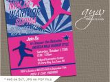 American Ninja Warrior Birthday Party Invitations American Ninja Warrior Inspired Birthday Invitation Any