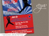 American Ninja Warrior Birthday Party Invitations American Ninja Warrior Inspired Birthday Invitation Any