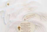Angel themed Birthday Party Invitations Angel themed Baptism Baptism Quot Angel Baby Baptism