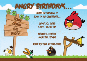 Angry Birds Birthday Party Invitations Angry Birds Birthday Invitation Free Printable Angry