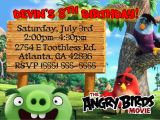 Angry Birds Birthday Party Invitations Angry Birds Birthday Invitation Kustom Kreations