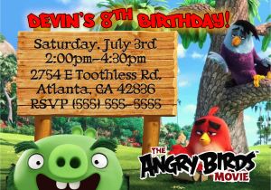 Angry Birds Birthday Party Invitations Angry Birds Birthday Invitation Kustom Kreations