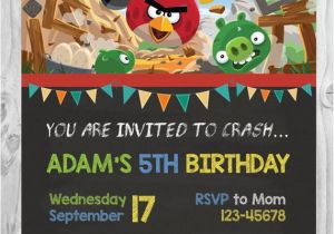 Angry Birds Birthday Party Invitations Angry Birds Invitation Angry Birds Printable Birthday