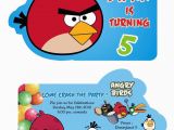 Angry Birds Birthday Party Invitations Birthday Party Invitation Card Invite Personalised Return