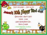 Angry Birds Birthday Party Invitations Video Game Birthday Invitations Ideas Bagvania Free